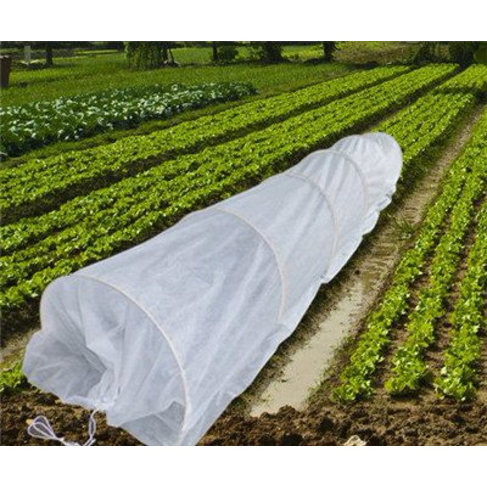 RowTunnel 45FT Long Agfabric Grow Tunnel kit, 0.55oz Floating row cover