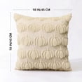 thumbnail image 7 of Sm:)e Pumpkin Plush Faux Fur Jacquard Fall Throw Pillow Cover 18x18 Inch, Set of 2, Silky Soft Seasonal Cushion Case for Sofa Couch Beige, 7 of 7