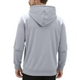 thumbnail image 5 of HXWCHs Men's College Style Hoodie Smart Double Control Heated Hooded Jacket for Men Winter Warm Casual Outdoor Wear with 17 Heating Areas Grey S, 5 of 8