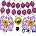 thumbnail image 2 of Decorative Eid Mubarak Backdrop For Home Party Púrpura Dorado, 2 of 3