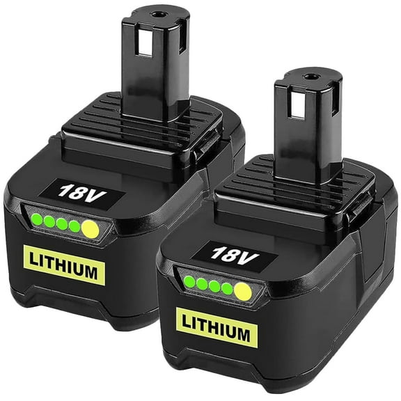 2 Pack 8000mAh Fits for Ryobi Battery 18V Replacement for Ryobi 18V Battery Compatible with Ryobi Battery Reliability&Outdoor Equipment P102 P103 P104 P105 P107 P108 P109 P190 P122