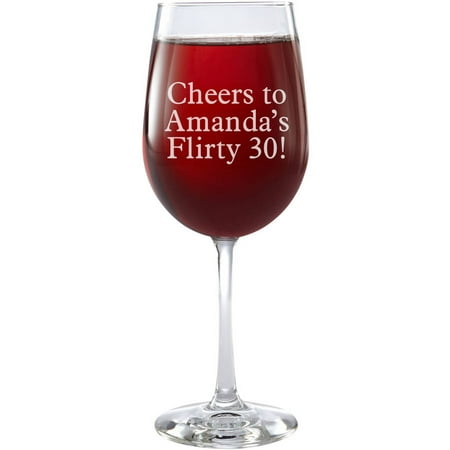 Personalized Create Your Own Stemware Wine Glass, Message, Choose Block or (Best Syrah Wine Under 20)