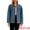 Gray Blue, variant on Women's Button Down Corduroy Collar Long Sleeve Shacket XL Dark Blue
