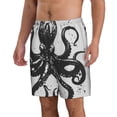 thumbnail image 2 of Logiee Abstract Ink Octopus Print Mens Swim Trunks Quick Dry Board Shorts,Breathable Hawaii Beach Shorts Swimwear Bathing Suits-Large, 2 of 6