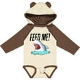 thumbnail image 3 of Inktastic Feed Me with Shark Head Boys or Girls Long Sleeve Baby Bodysuit, 3 of 5