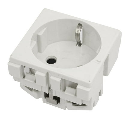 - 250VAC 10A EU Socket Electrical Modular Power Outlet for 86 Wall Plate Panel