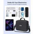 thumbnail image 5 of Organizer Travel Case Large, Hard Case for Electronics with  Strap, Fits for iPad (Up to 11''), Tech Gifts, 5 of 6