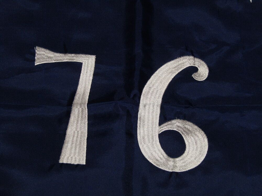 3x5 Embroidered Bennington 76 Flag 1776 220D Sewn Nylon Flag 3'x5' Grommets