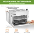 thumbnail image 5 of VEVOR Propane Steak Grill, Portable Infrared Broiler, 1500°F Stainless Steel Barbecue Infrared Grill with 6-Tier Adjustable Rack, Steak Cooker Machine for BBQ, Toast, Grill, Outdoor Picnic, 5 of 9