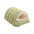 thumbnail image 2 of Pet Bed for Cats and Dogs, Removable Washable Winter Warm Pet Villa, Semi-Enclosed Cat House, Soft Pet Nest Mat for Small Dogs and Cats, 2 of 12