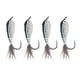 thumbnail image 2 of Cebo, aparejo, anzuelo con juego de plumas, agua salada, lubina, trucha, perca, Chub, Señuelos duros, trucha, salmón, perca, señuelo 4 piezas D Baoblaze  Pesca Bass Pike Moscas, 2 of 8