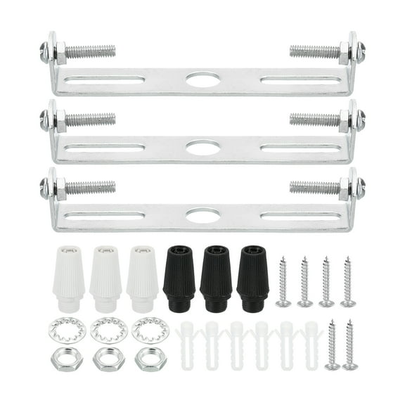 Uxcell Ceiling Light Plate Kit, Light Fixture Mounting Bracket Plate Crossbar 95mm 3