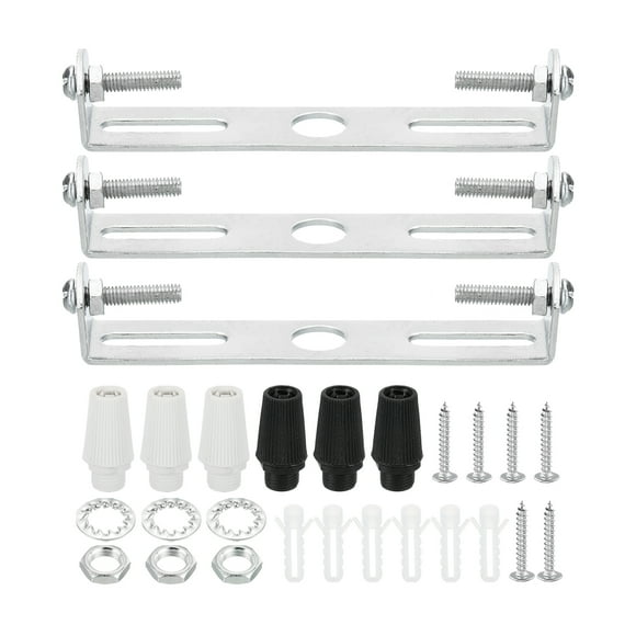 Uxcell Ceiling Light Plate Kit, Light Fixture Mounting Bracket Plate Crossbar 95mm 3