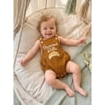 thumbnail image 4 of Baby Boy Girl Thanksgiving Outfit Homemade Rolls One Piece Bubble Romper Strap Backless Corduroy Overalls Bodysuit Infant Fall Clothes, 4 of 10