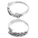 thumbnail image 4 of GOOHOCHY 2 anillos ajustables de alas de murciélago con forma de ala en ángulo, abiertos, vintage, para decoración., 4 of 7
