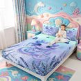 thumbnail image 3 of Manfei Underwater Axolotl Queen Sheets,Watercolor Salamander Print Queen Sheet Sets,4 Pieces,1 Flat Sheet,1 Fitted Sheet and 2 Pillowcases, 3 of 6