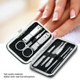 thumbnail image 3 of 8pcs Manicure Pedicure Kit Personal Nail Scissors Cutter Clippers Set Stainless Steel Tools Kit With Portable Travel Case, 3 of 8