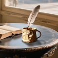 thumbnail image 2 of Huanglei Minimalist Paper Bag Mug Pleated Texture Coffee Cup Simulation Kraft Paper Shape Water Cup Style Trendy Cup, 2 of 4