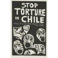thumbnail image 2 of Rachael Romero 13x18 Gold Ornate Wood Frame and Double Matted Museum Art Print Titled - Stop Torture in Chile (1975), 2 of 4