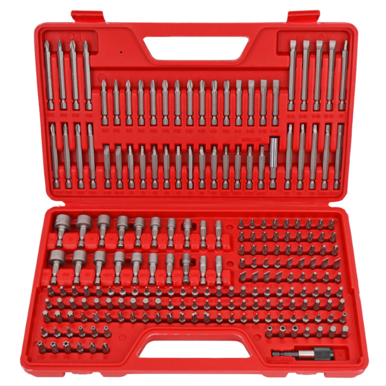 Amdohai 208Pcs Magnetic Screwdriver Bit Set Impact Ready Drill Driver Bits Tool Kit