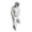 White-3, variant on Dxssxc Abstract Hooded Man Figurine Statue, Faceless Art Sculpture for Desktop Decor, Modern Home & Office Decor, Black or White Resin Figurine for Shelves & Gaming Setups
