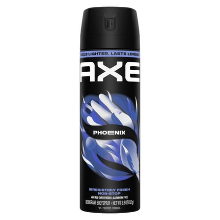 AXE Body Spray Deodorant 48 Hour All Over Fresh Phoenix Aluminum Free, 3.9 oz