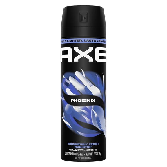 AXE Body Spray Deodorant 48 Hour All Over Fresh Phoenix Aluminum Free, 3.9 oz