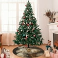 thumbnail image 7 of Sikiie Regal Dog In Royal Attire 30-48 inches {designName} Print Christmas Tree Skirt Snowman Xmas Tree Skirt with Edge Christmas Decorations for Holiday Party-48", 7 of 7
