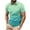Mint Green, variant on Men's White Golf Shirts, Short Sleeve, Moisture Wicking, , Shirts, Casual Golf Shirts