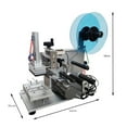 thumbnail image 2 of Semi-auto Plane Labeler Self-Adhesive Flat Surface Labeling Machine Label Applicator 40-60pcs/min, 2 of 11