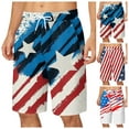 thumbnail image 5 of Tfken Men 250Th Anniversary Shorts Patriotic Casual 4Th Of July America Independence Day Drawstring Star Print Shorts Patriotic Male Trendy Clothes Summer White, 5 of 5