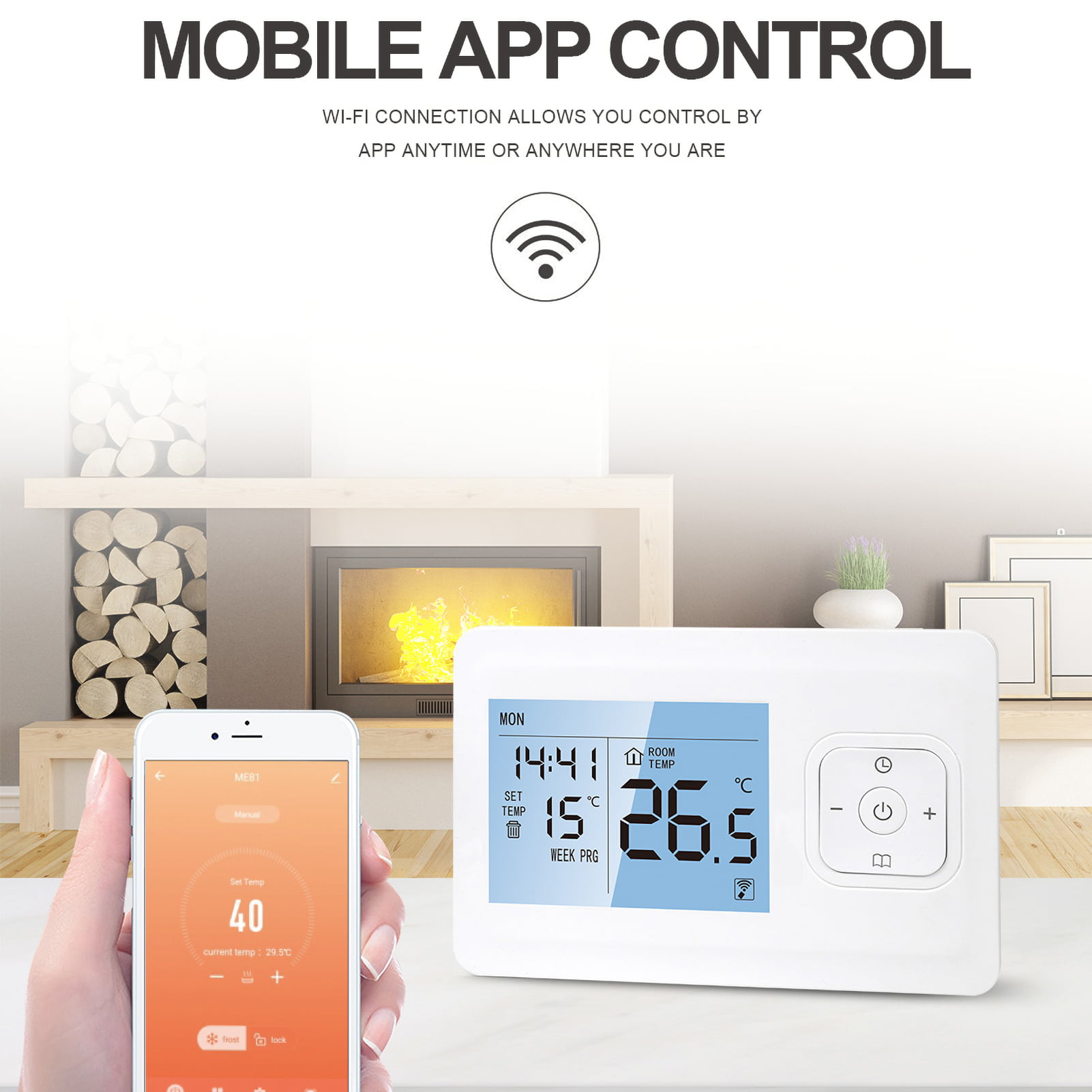 WIFI Thermostat Raumthermostat Fußbodenheizung Wandheizung Digital LCD Display 