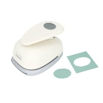 Bira Craft 2.5 inch Scalloped Ellipse Scalloped Oval Lever Action Craft Punch for Paper Crafting Scrapbooking