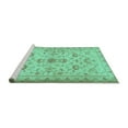 thumbnail image 2 of Ahgly Company Machine Washable Indoor Rectangle Persian Turquoise Blue Traditional Area Rugs, 5' x 8', 2 of 4
