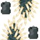 thumbnail image 2 of WATERGLIDE Paquete de 2 50 luces LED de Navidad para exteriores, mini cadena de luces de 16 pies con pilas con 8 modos y temporizador, luces de árbol de Navidad impermeables para patio, jardín, fiesta, 2 of 4