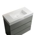 thumbnail image 6 of 36" Gray Bathroom Vanity with Sink, Large Storage Freestanding Bathroom Vanity for Modern Bathroom, One-Piece White Sink Basin without Drain and Faucet, 6 of 9