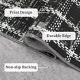 thumbnail image 4 of Nanan 5'x7' Modern Geometric Checkered Rug Washable Plaid Rug, Non-Slip Low Pile Carpet for Living Room Bedroom Home Office, Black, 4 of 7