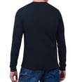 thumbnail image 2 of Men's Starter Navy Nashville Predators Logo Zoom Long Sleeve T-Shirt, 2 of 3