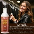 thumbnail image 5 of Leather Odor Remover, Cream, Cleaner and Conditioner - Protect, Restore Leather Couches, Furniture, Car Interiors, Jackets, Shoes, Other Items - Unscented, 6.76 fl oz, 5 of 8
