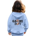 thumbnail image 6 of WOYY Big Girls Zip Up Hoodie Football Game Day Hooded Sweatshirt Casual Active Jacket, 6 of 6