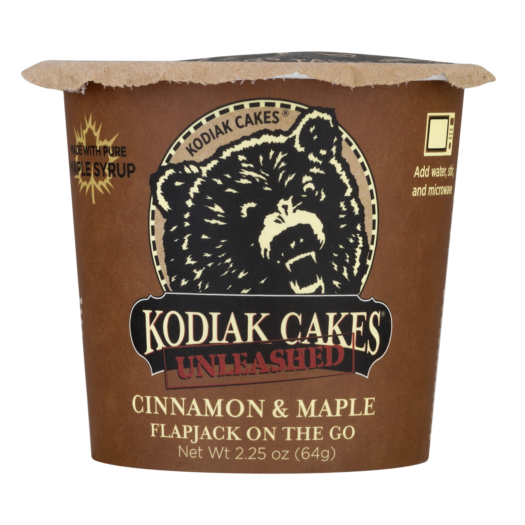 Kodiak Cakes Unleashed Flapjack On The Go Cinnamon & Maple, 2.25 OZ