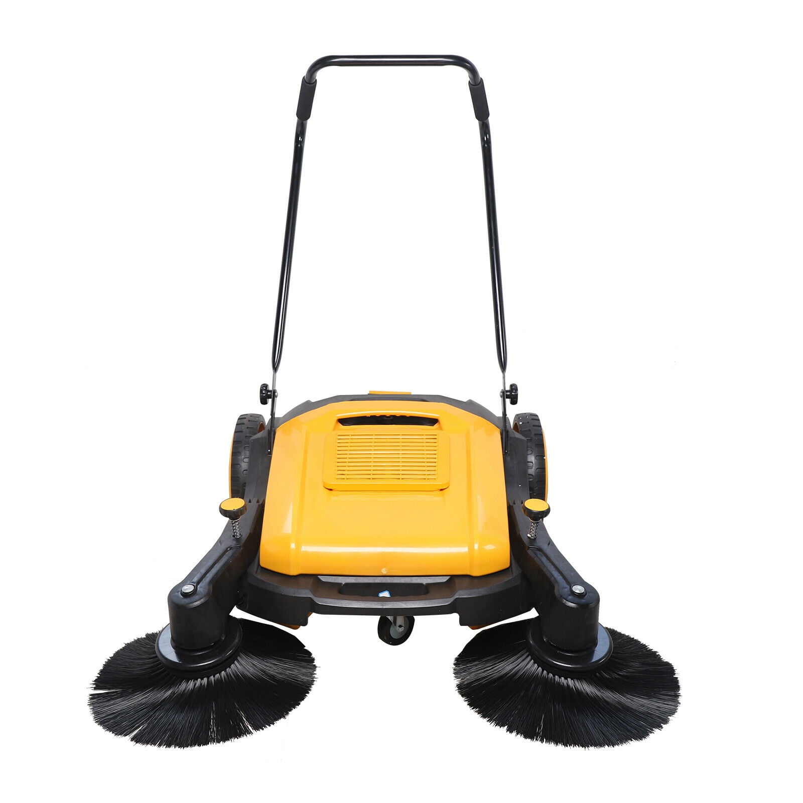 Oukaning 41" Hand Push Sweeper Pavement Selfpropelled Street Sweep