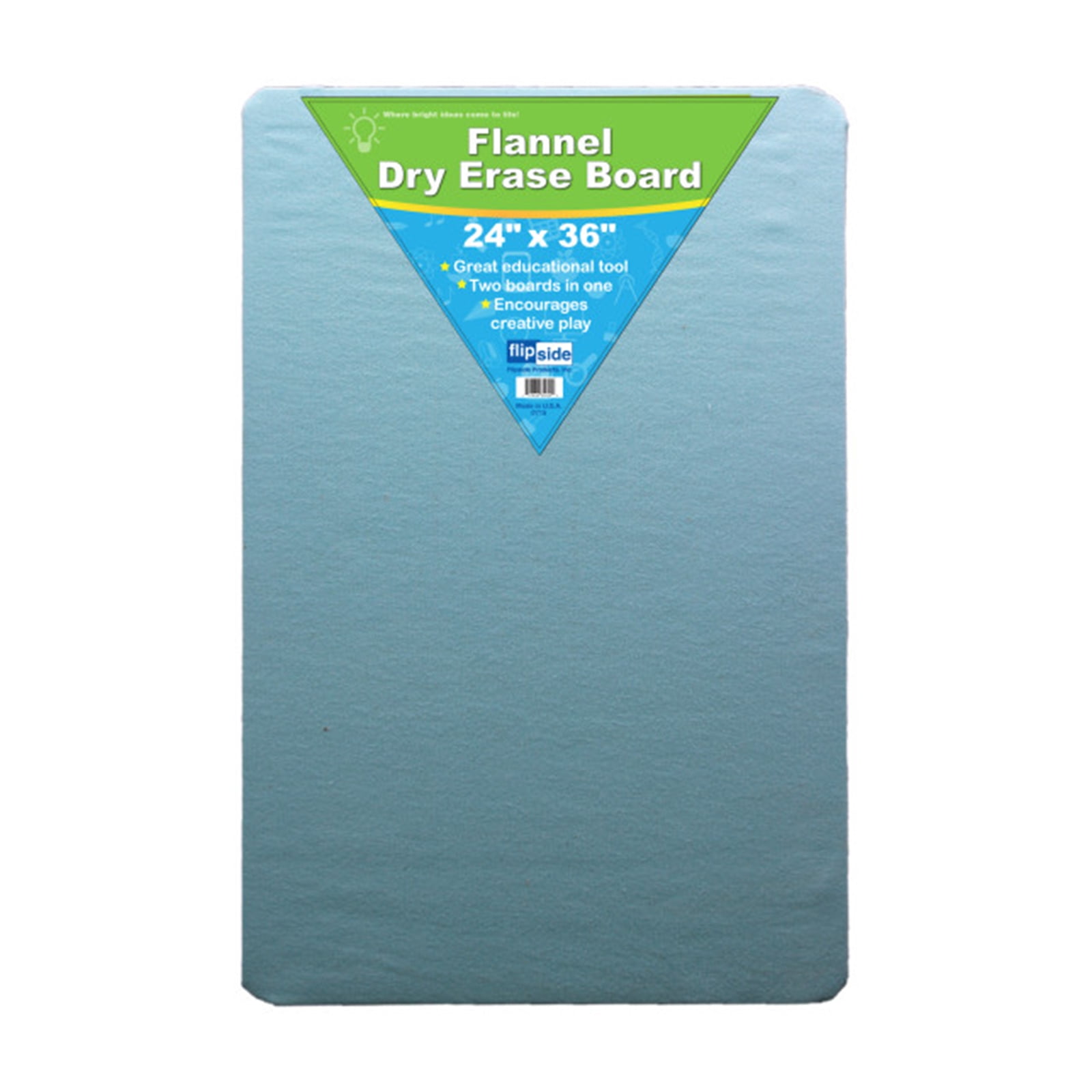 Flipside Products Flannel/Dry Erase Board, 24" x 36"