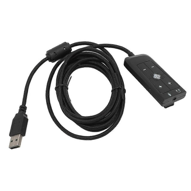 USB to 3.5mm Jack Audio Sound Card Adapter with Headphone and Microphone Jack for Kingston HyperX Cloud II