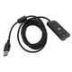 thumbnail image 1 of USB to 3.5mm Jack Audio Sound Card Adapter with Headphone and Microphone Jack for Kingston HyperX Cloud II, 1 of 5