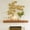 Gold Orchid Solid Floral Asymmetrical 36" x 2" x 60", variant on CosmoLiving by Cosmopolitan Gold Metal Orchid Floral Wall Decor with Stem