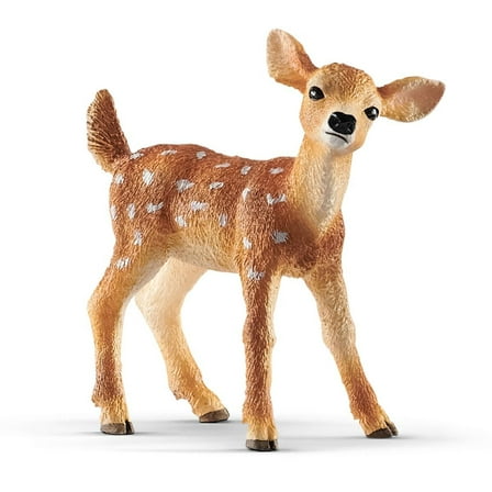 Schleich Wild Life Realistic White-Tailed Fawn Figurine - Authentic and Highly Detailed Wild Animal Toy - Perfect for Boys and Girls - Kids Ages 3 