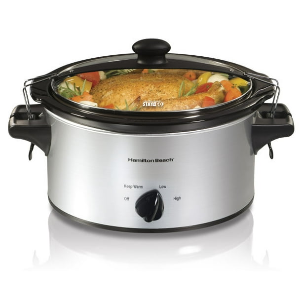 Hamilton Beach Stay or Go 4 Quart Slow Cooker Model 33249 Walmart