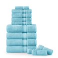 thumbnail image 1 of Juego de toallas de baño LANE LINEN Luxury, 12 piezas, 100% algodón, azul, 1 of 9