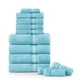 thumbnail image 1 of Juego de toallas de baño LANE LINEN Luxury, 12 piezas, 100% algodón, azul, 1 of 9